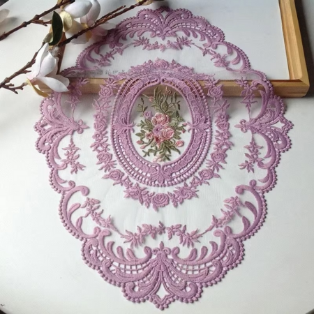 Beautiful Floral Round Tablecloth with Napkins and Coasters