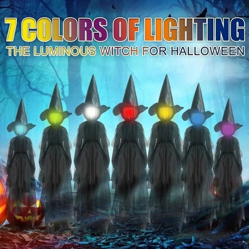 Spooky LED Witch Figure Decoration