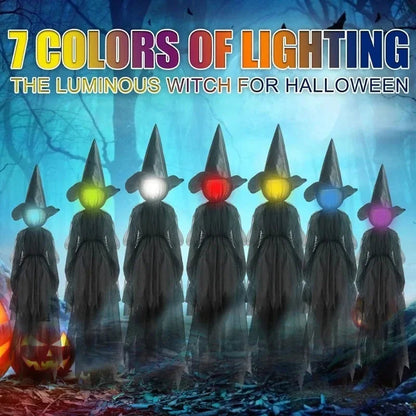 Spooky LED Witch Figure Decoration