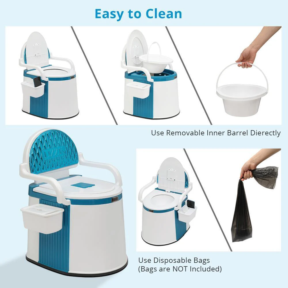 Compact Portable Toilet for Home and Travel Use
