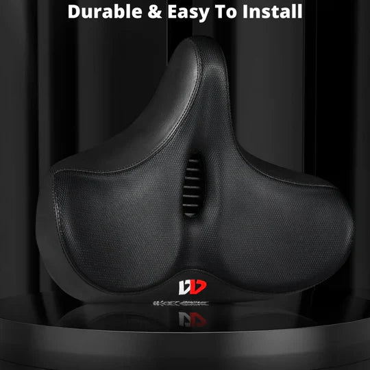 Plush Padded Bike Seat with Durable Water Resistant Cover