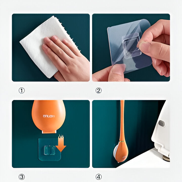 Flexible Bathroom Toilet Cleaner Brush