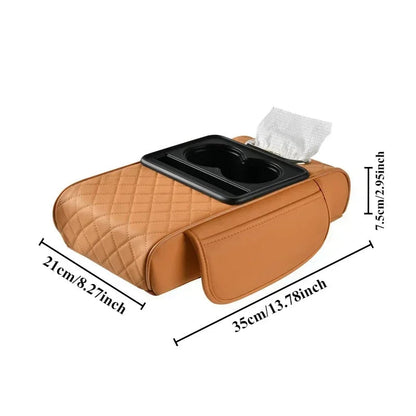 Luxury Vehicle Armrest Pad with Storage Compartment