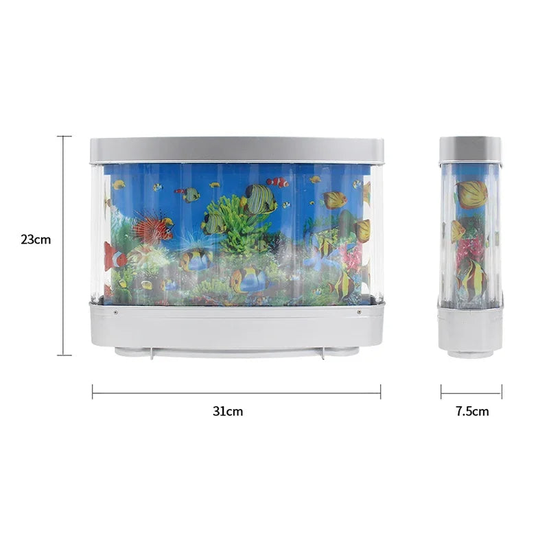 Colorful Aquarium LED Table Lamp Fish Tank
