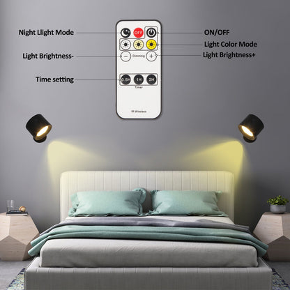 Portable LED Wall Light - Adjustable and Cordless