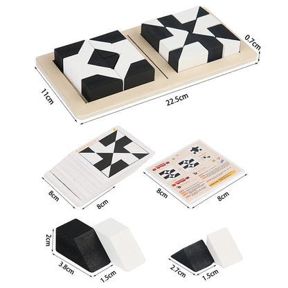 Classic Interlocking Wooden Brain Teaser Blocks