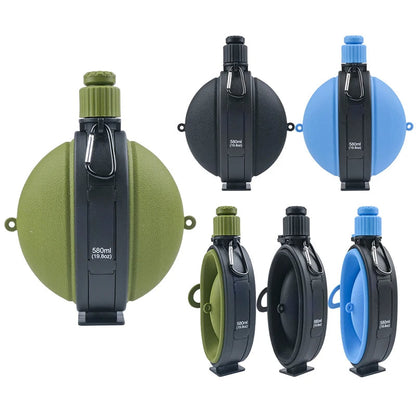 Collapsible Travel Water Bottle with Compass
