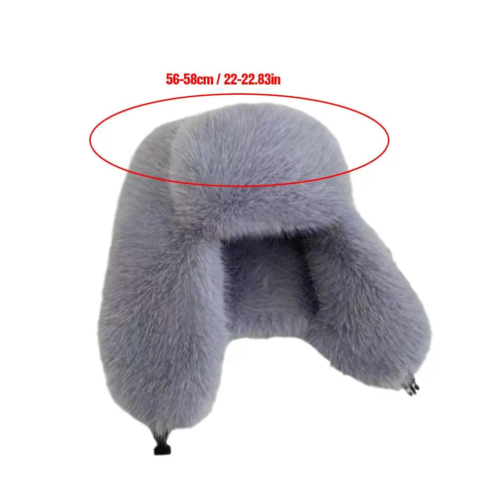 Soft Fake Fur Winter Beanie Hat