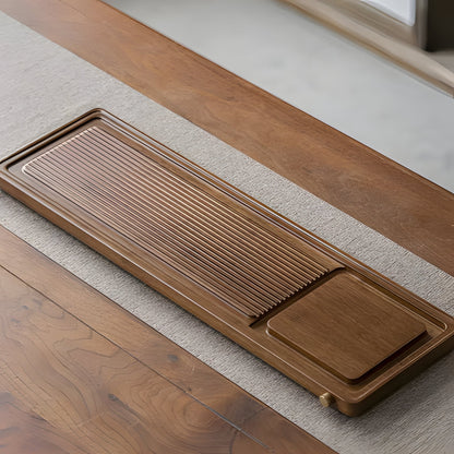 Natural Wood Tea Server Table