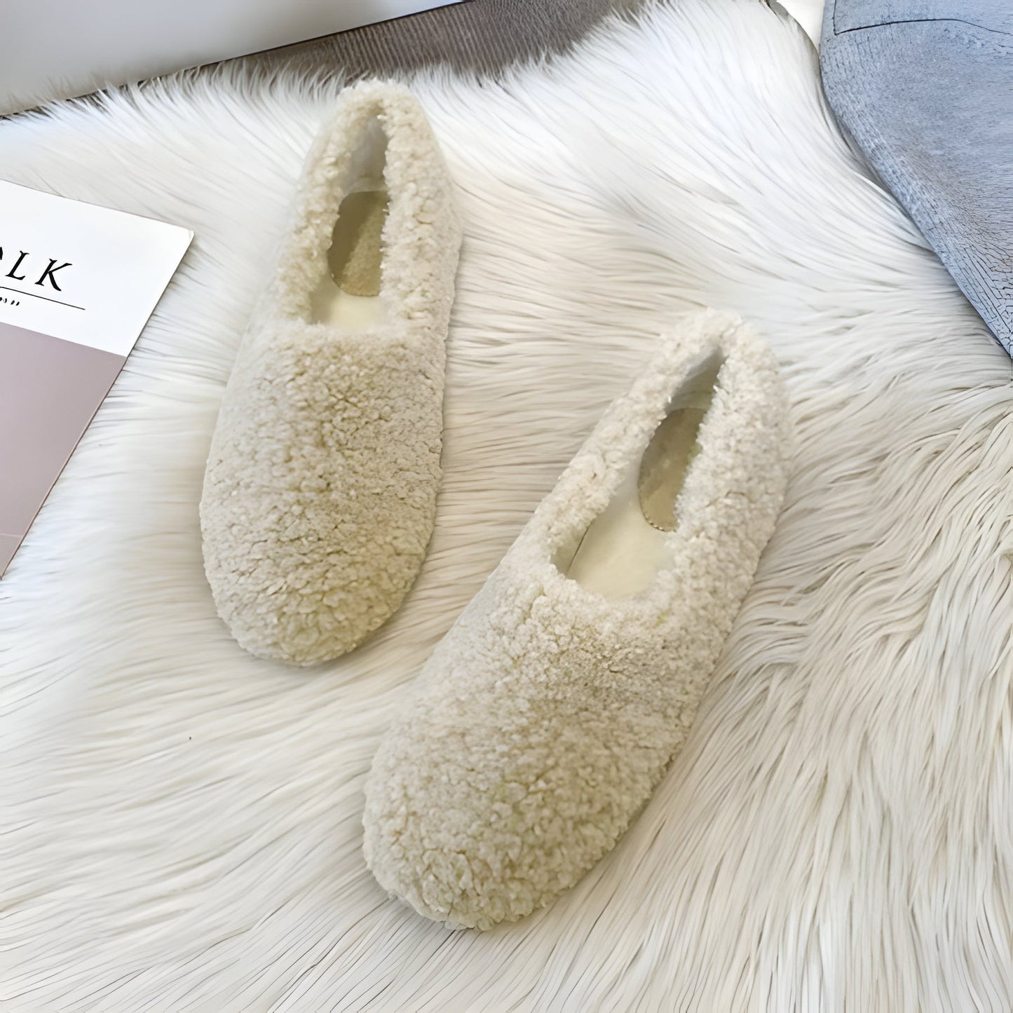 Warm Fuzzy Sheepskin Women's Winter Slippers