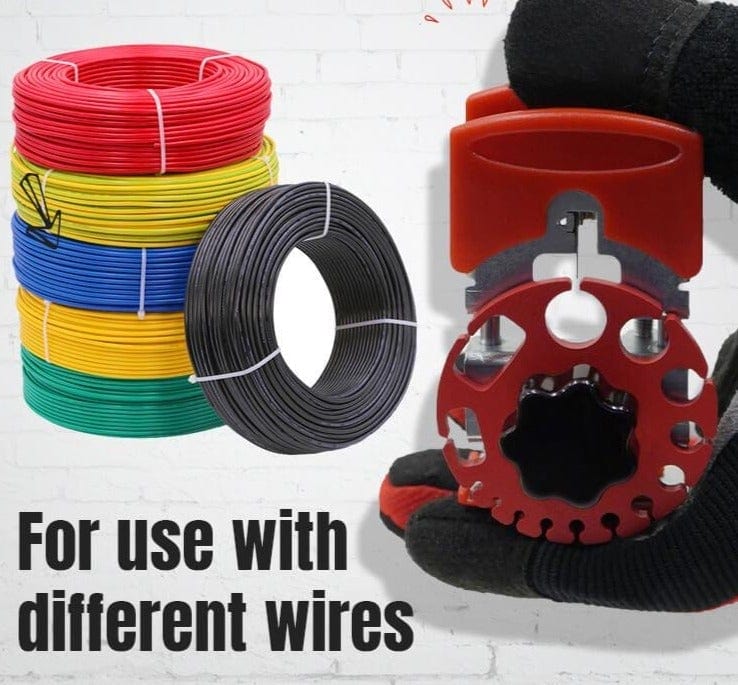 Portable Wire Stripper Tool Kit with 10 Extra Blades