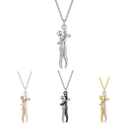 Lovely Heart Couple Pendant Necklace