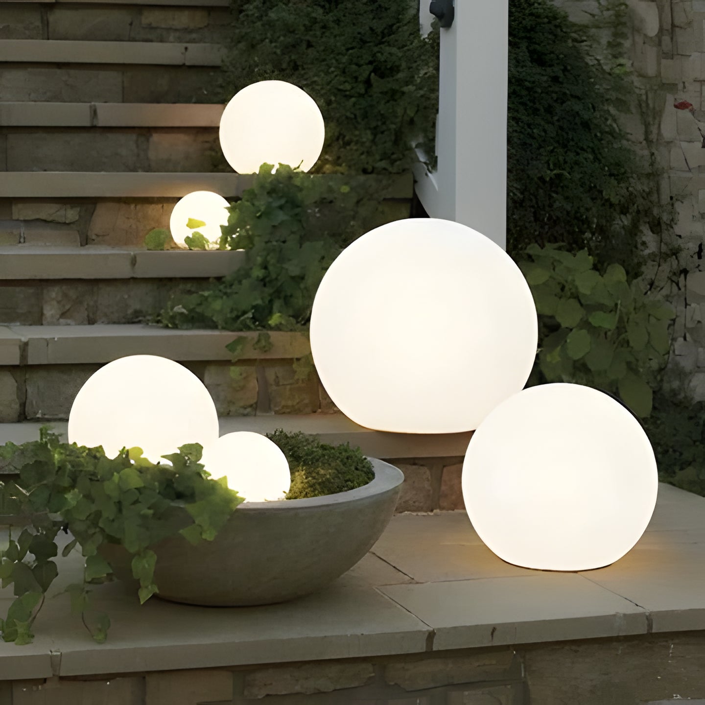 Waterproof Solar Globe Lamp - 16 Color LED Outdoor Light