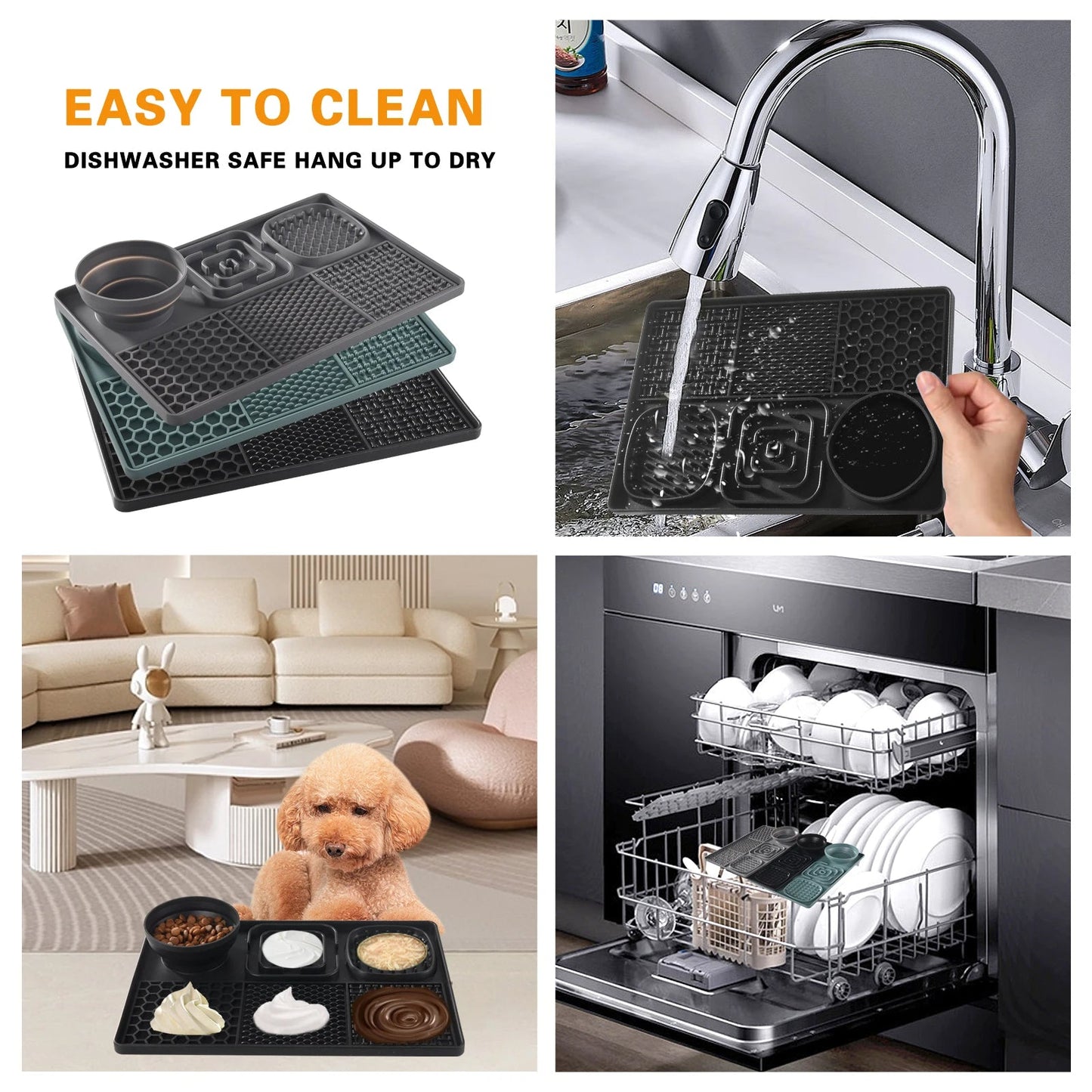 Non Slip Silicone Pet Feeding Mat
