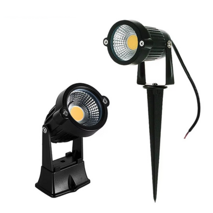 Bright Outdoor LED Spot Lights with Ground Stakes - 12 Pack