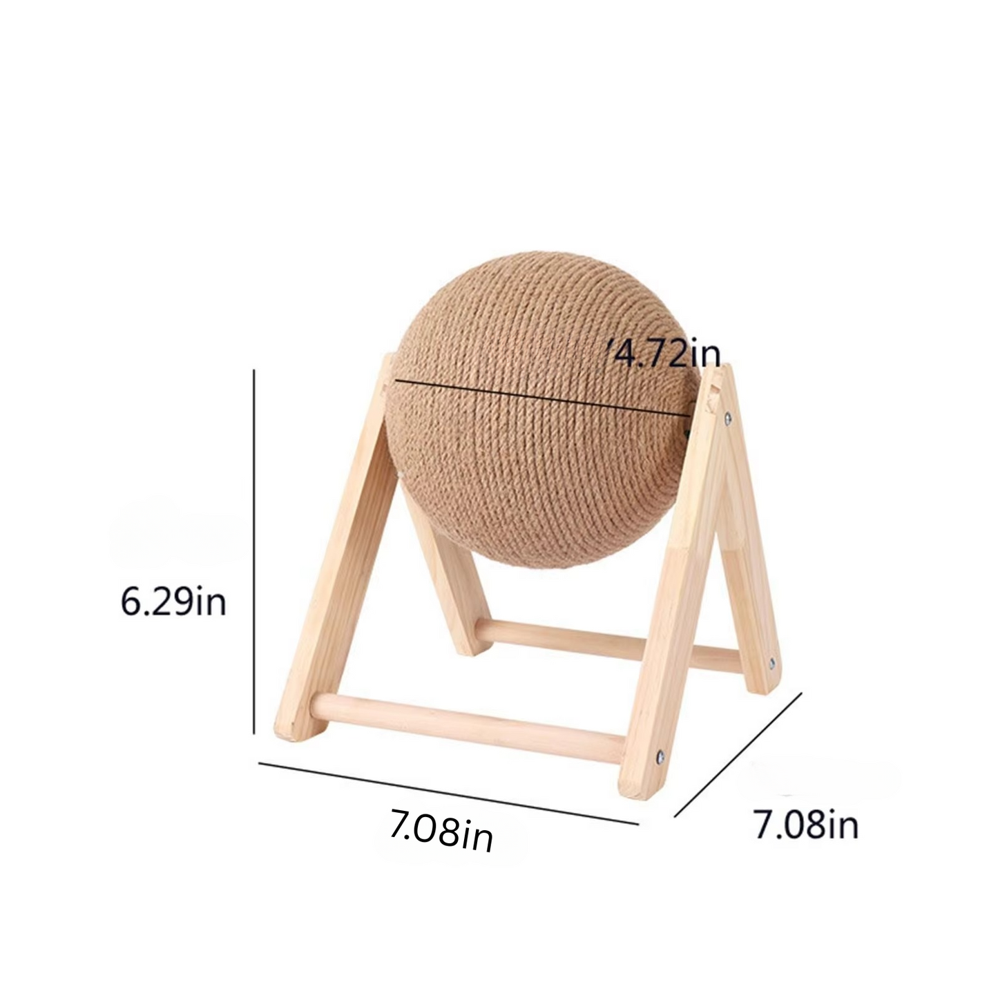 Sturdy Natural Fiber Cat Scratcher Toy