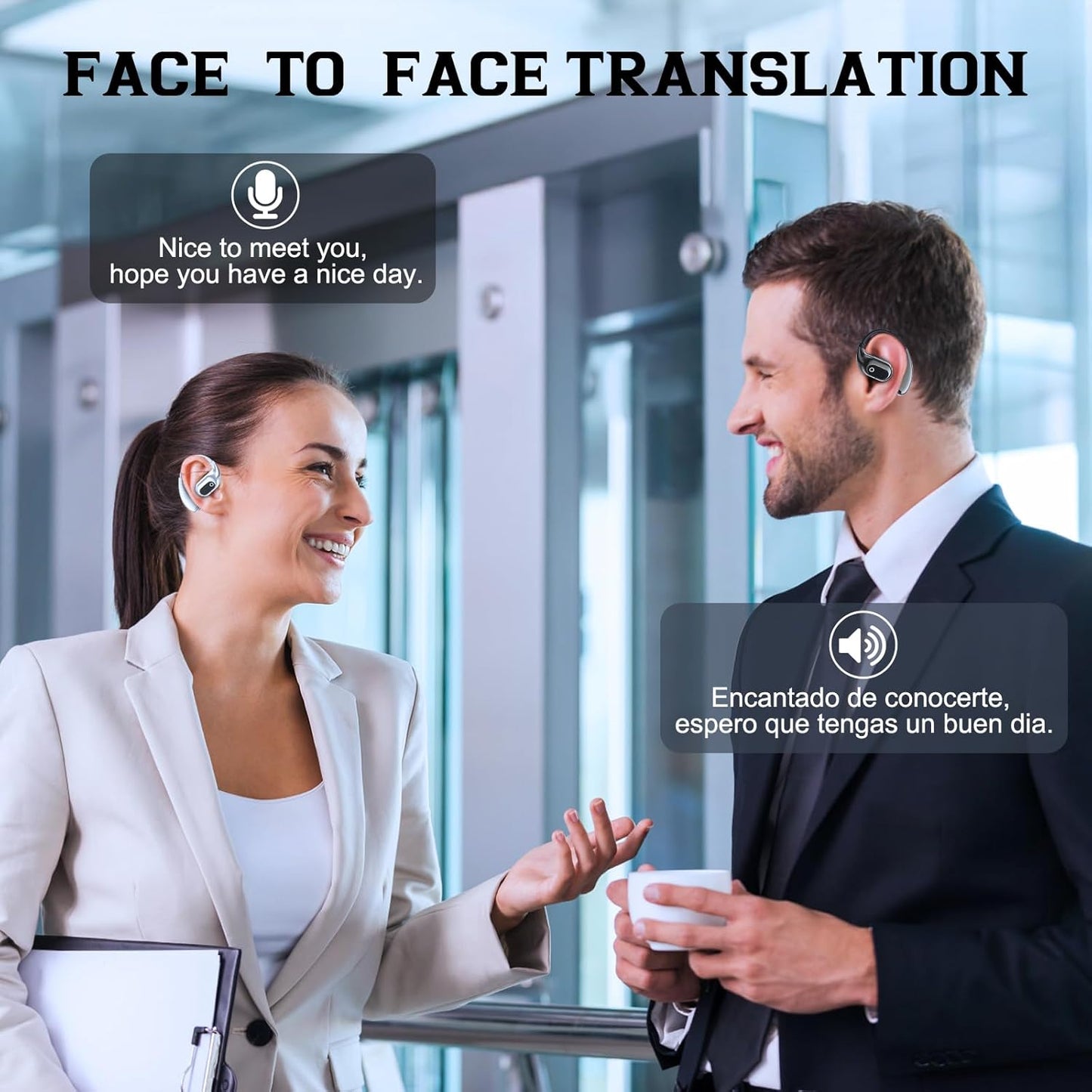 Wireless Translation Earbuds with Bluetooth