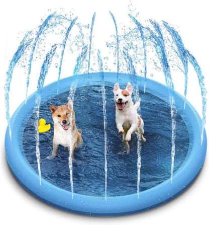 Large Pet Water Play Mat with Built-in Sprinkler System