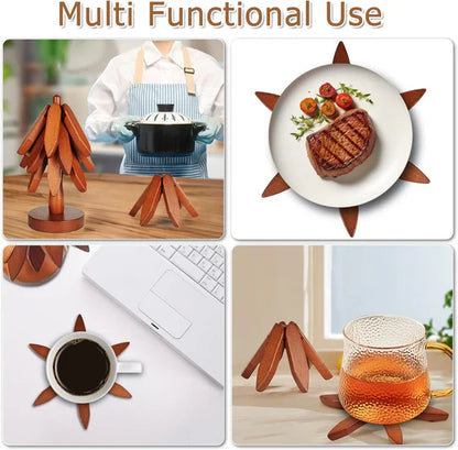Protective Wood Trivets For Hot Plates