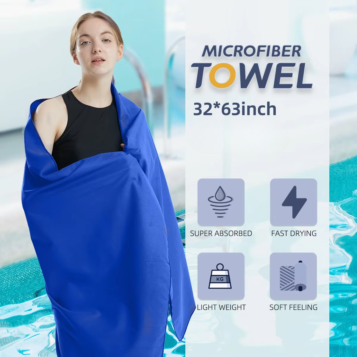Lightweight Fast-Dry Travel Sports Towel - Hehif