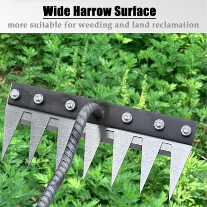 Heavy Duty Steel Garden Rake Tool