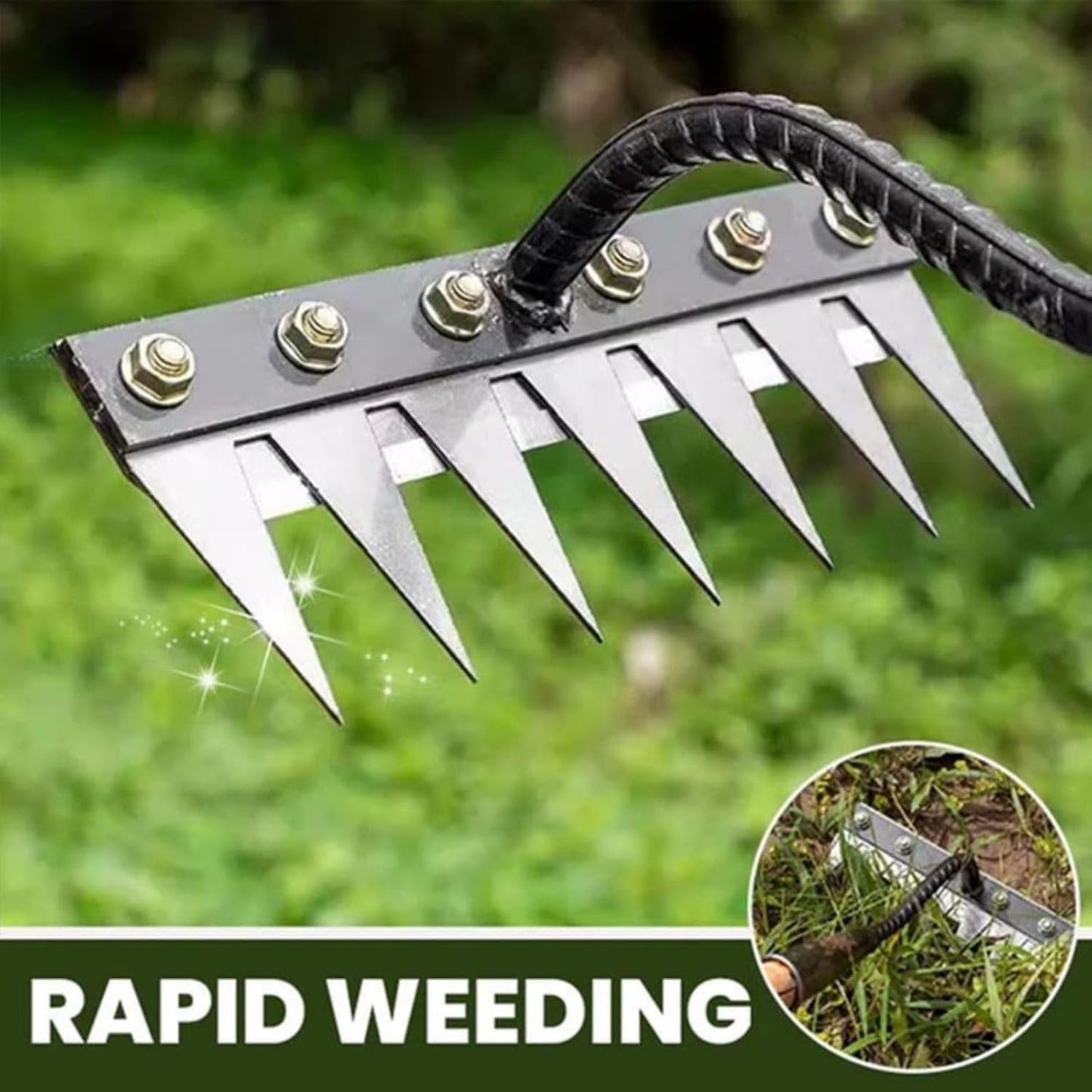 Heavy Duty Steel Garden Rake Tool