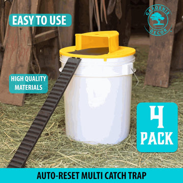 Humane 4-Pack Mouse Trap Bucket Lids