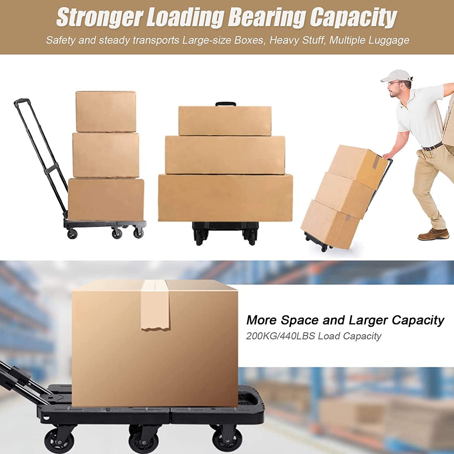 Strong Folding Hand Truck Dolly Cart