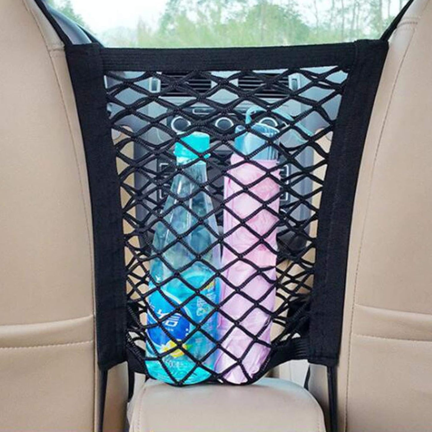 Flexible Auto Seat Organizer and Pet Net Barrier