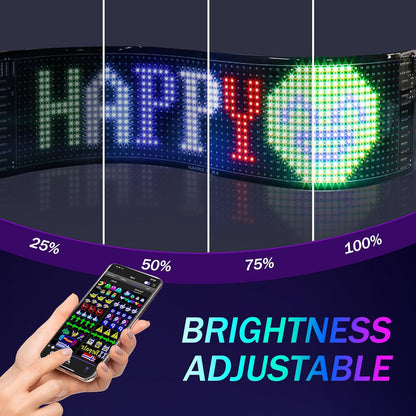 Customizable Colorful Car LED Display