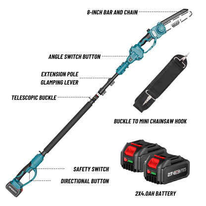 Portable Electric Chainsaw Pole Pruner