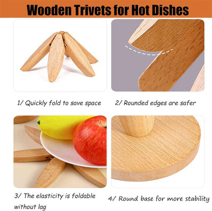 Protective Wood Trivets For Hot Plates