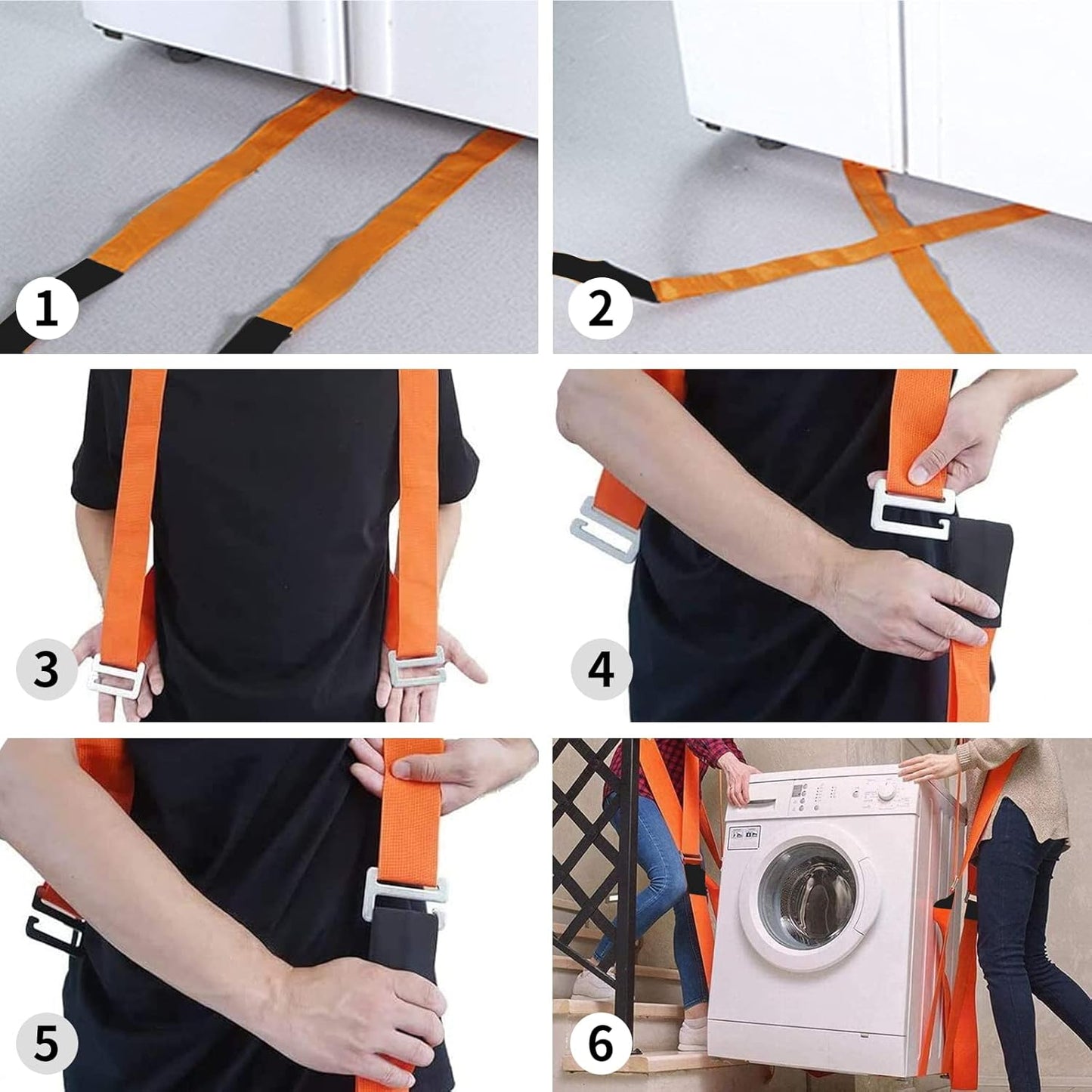 Durable Lifting Straps - Easy Move Helper for Heavy Objects