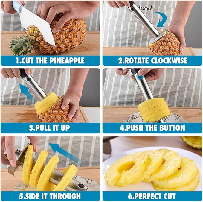 Easy Pineapple Cutter and Slicer Kitchen Tool