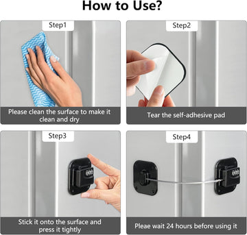 Secure Refrigerator Locks 2 Pack