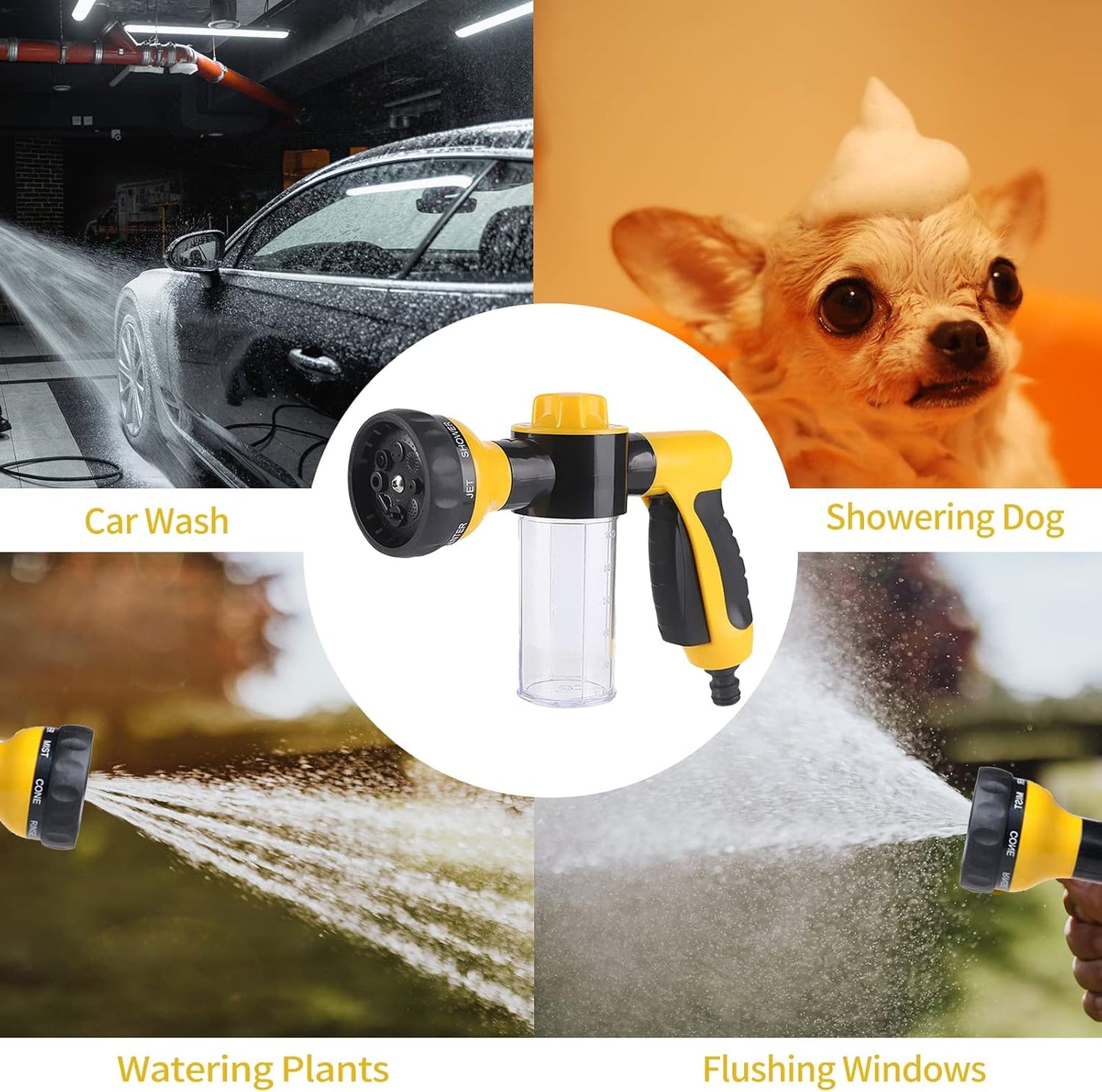 Heavy Duty Spray Nozzle for Car and Garden Cleaning