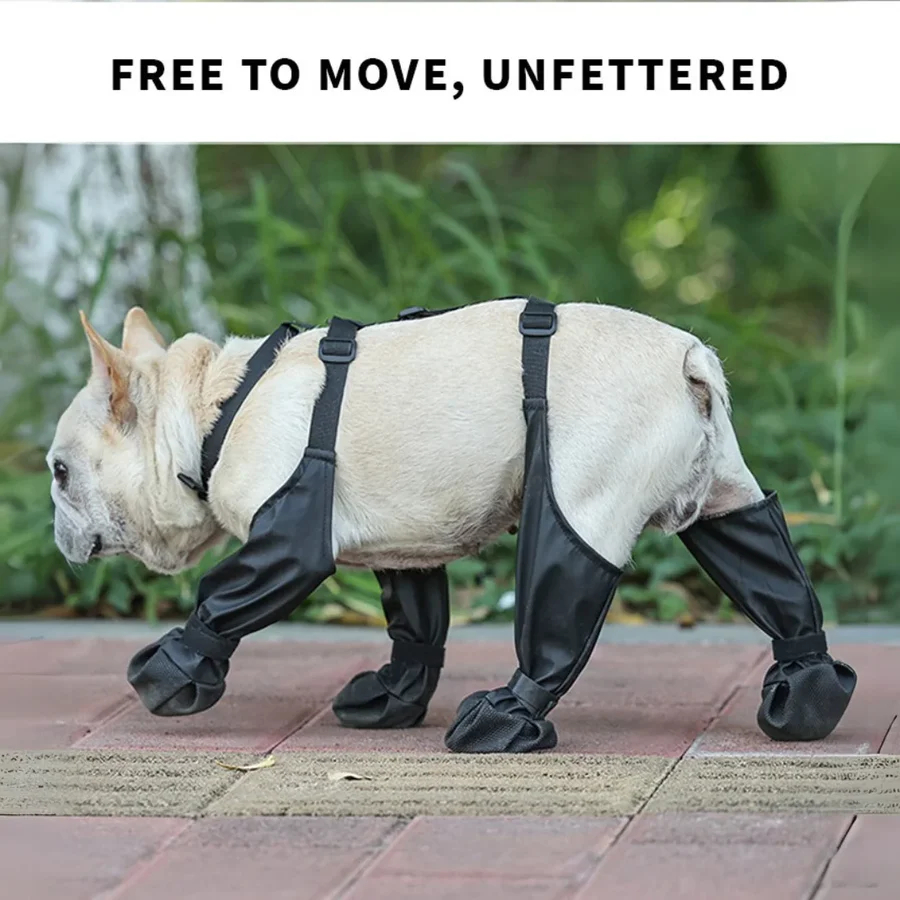 Waterproof Puppy High Top Boots with Grip Soles