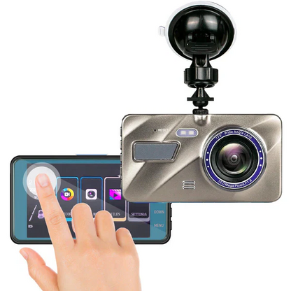 HD Car Dashboard Camera with Night Vision and Rear View