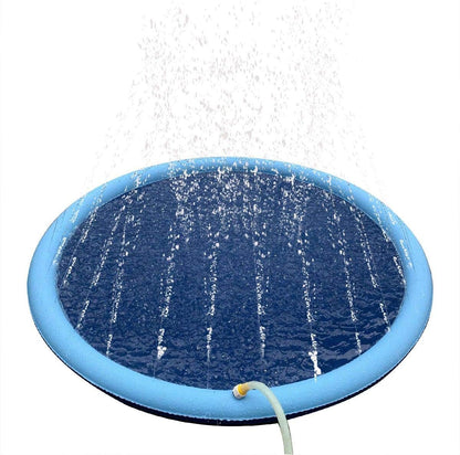 Large Pet Water Play Mat with Built-in Sprinkler System
