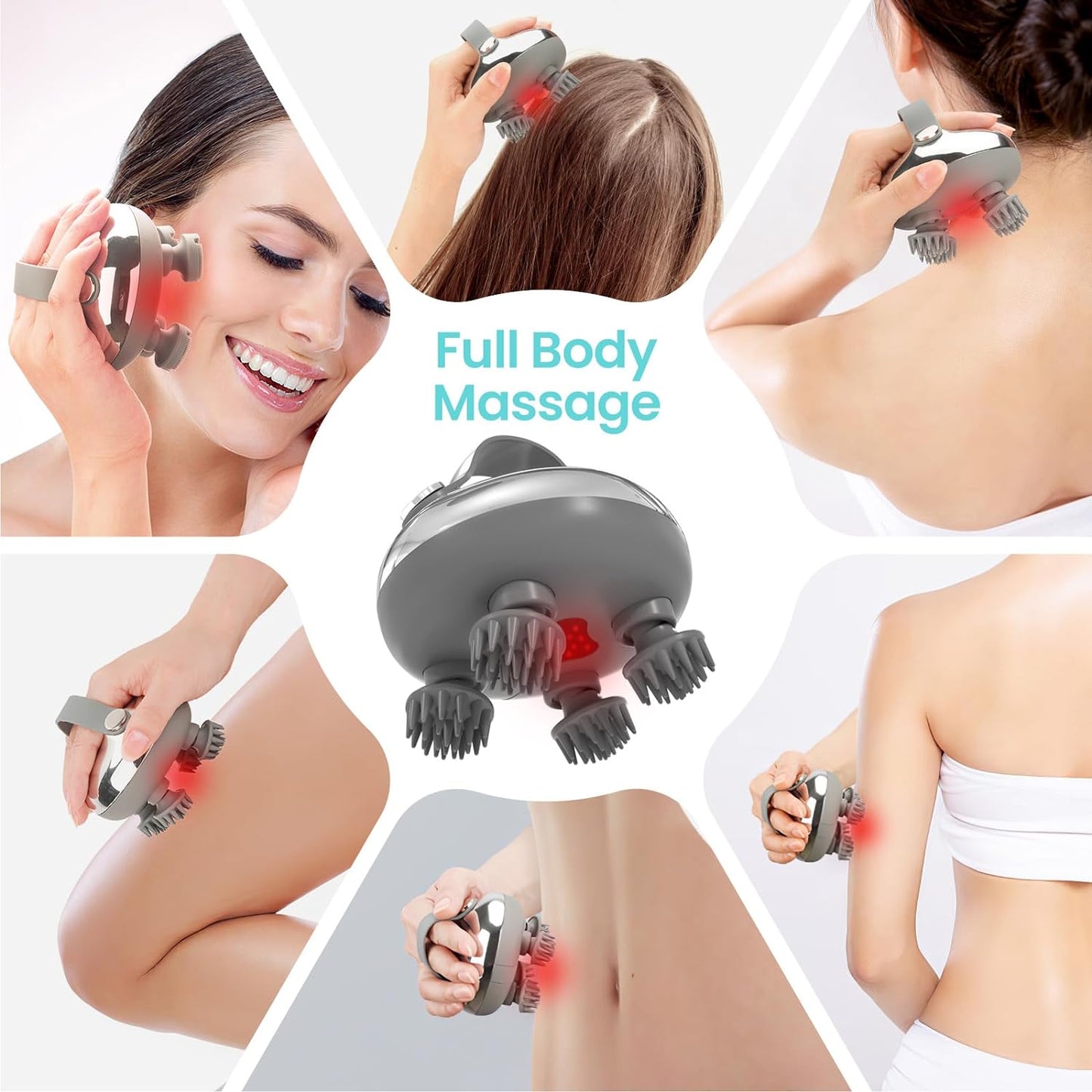 Handheld Rechargeable Head Massager