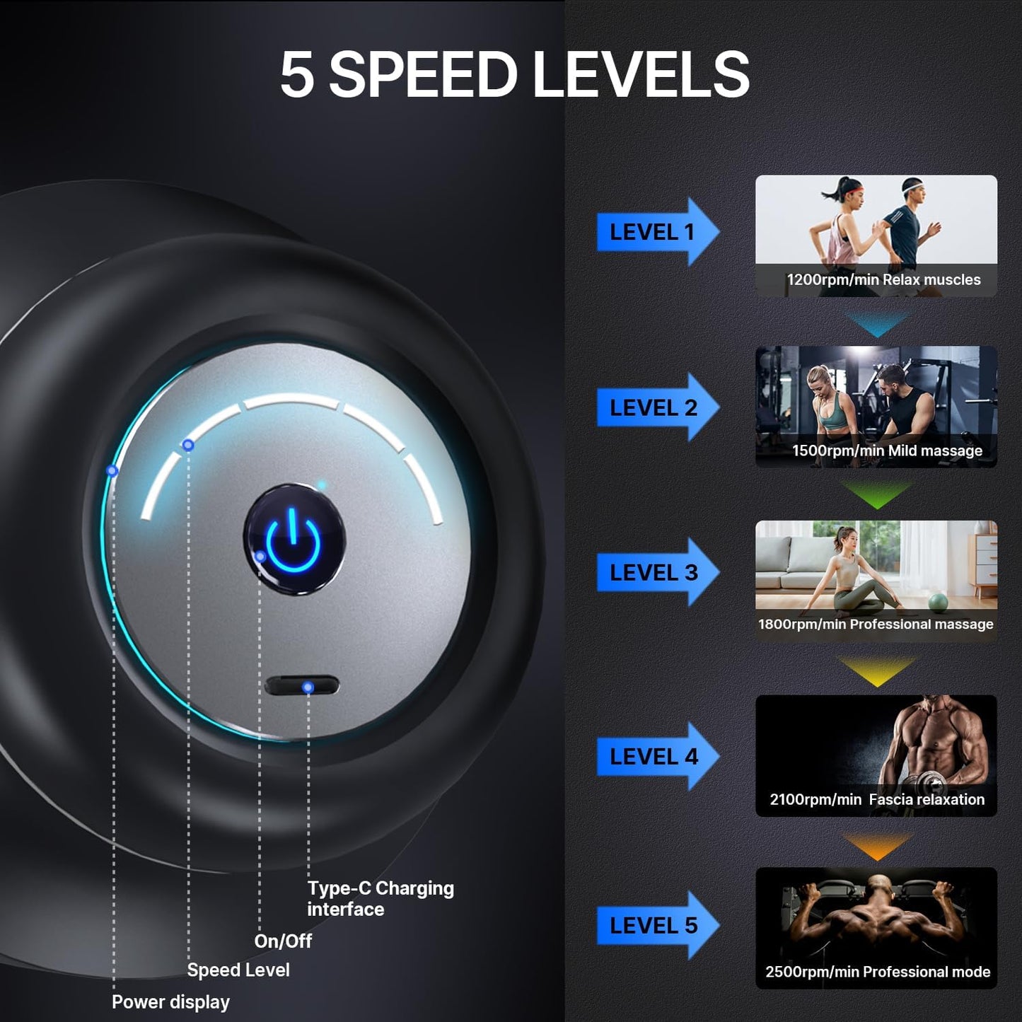 Portable Powerful Muscle Relief Massager