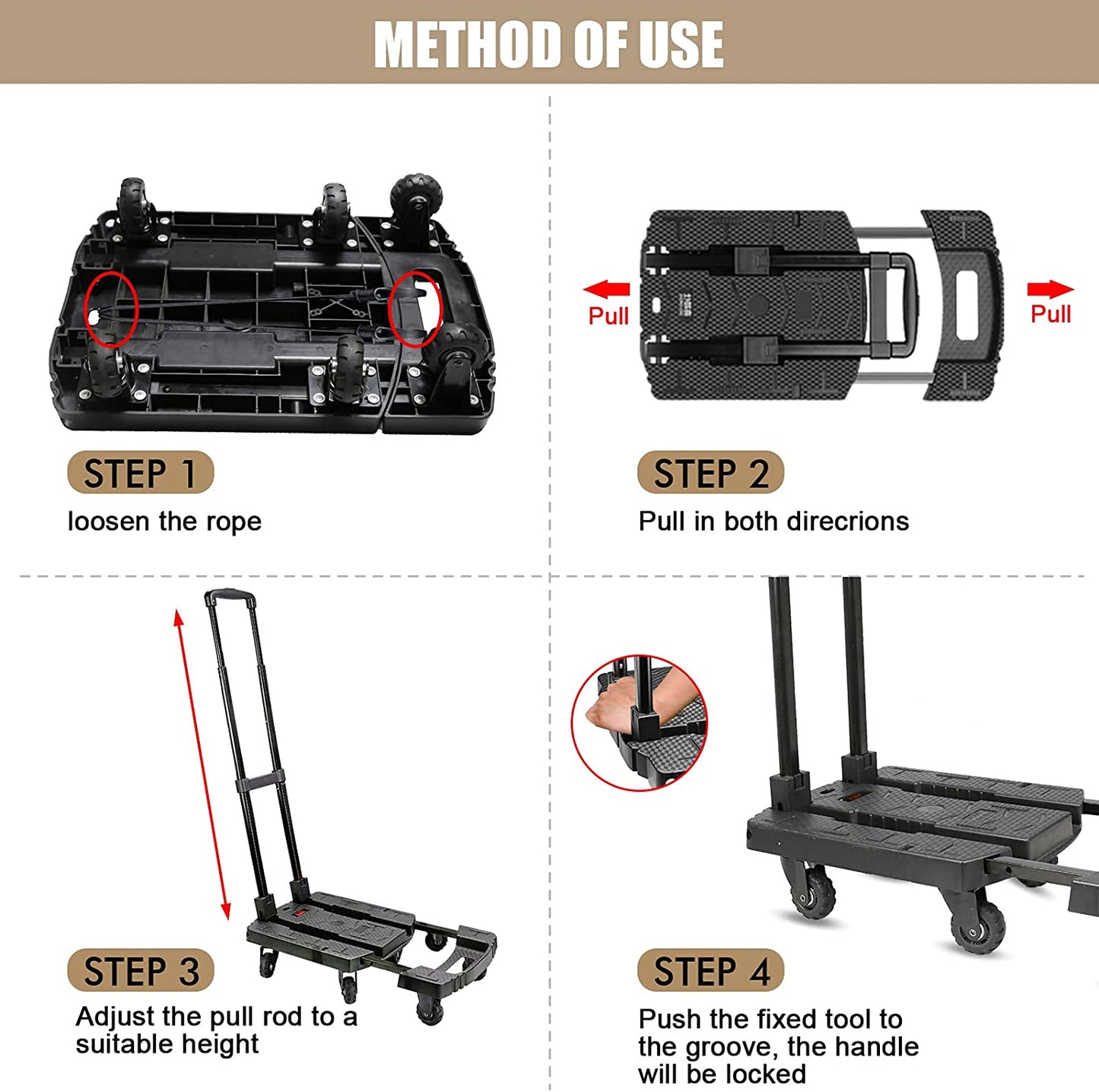 Strong Folding Hand Truck Dolly Cart