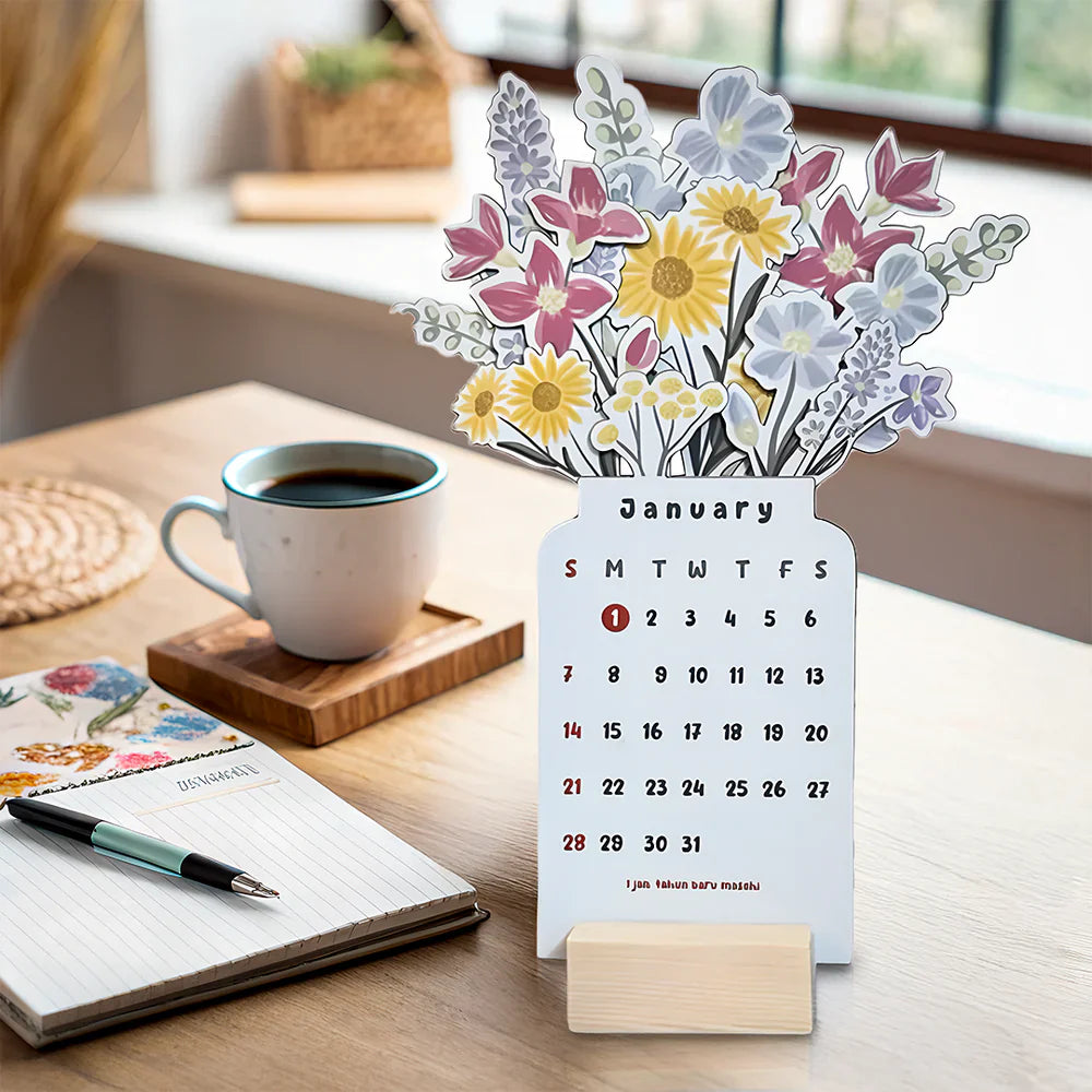 Colorful Daily Desk Calendar Planner Organizer - Hehif