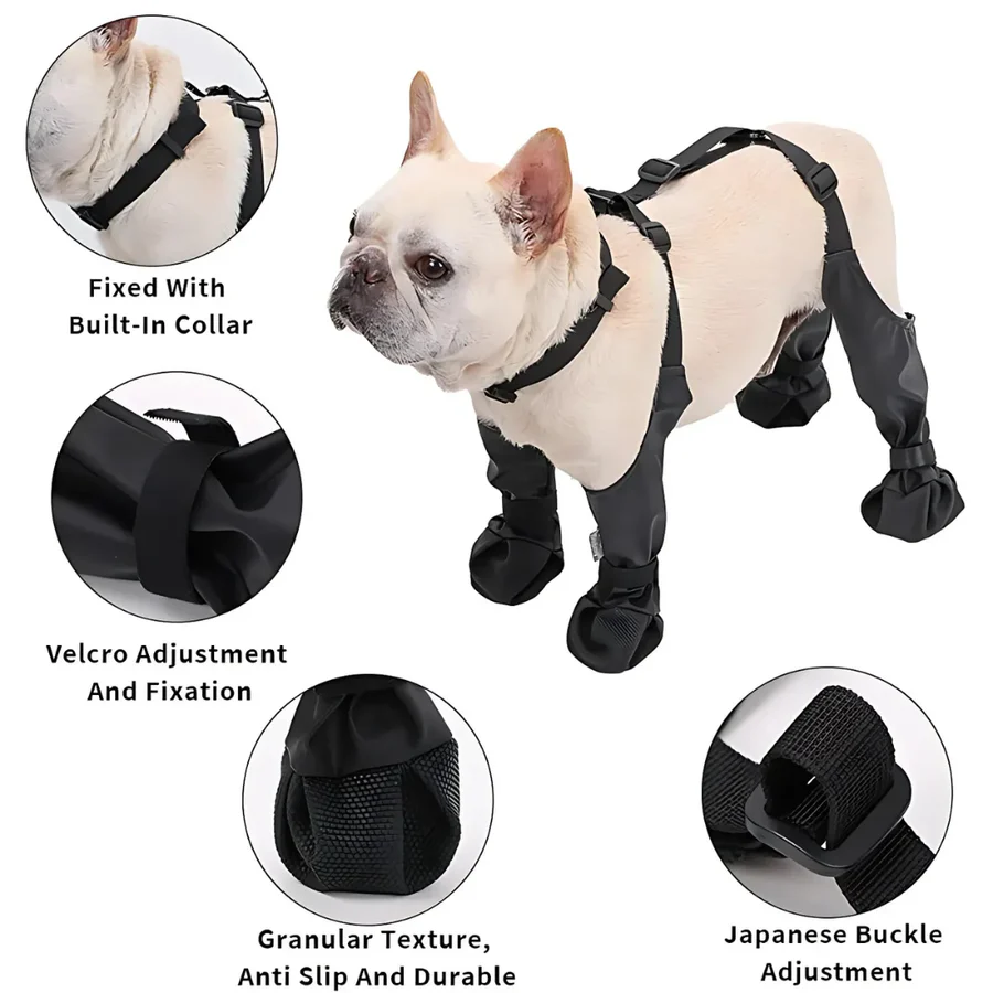 Waterproof Puppy High Top Boots with Grip Soles