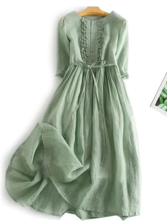Floral Ruffled Summer Dress