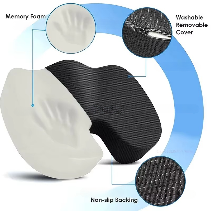 Comfortable Supportive Foam Chair Cushion for Home and Car