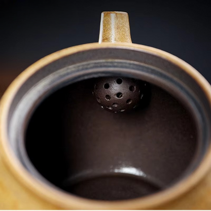 Traditional Asian Ceramic Handle Teapot 12oz