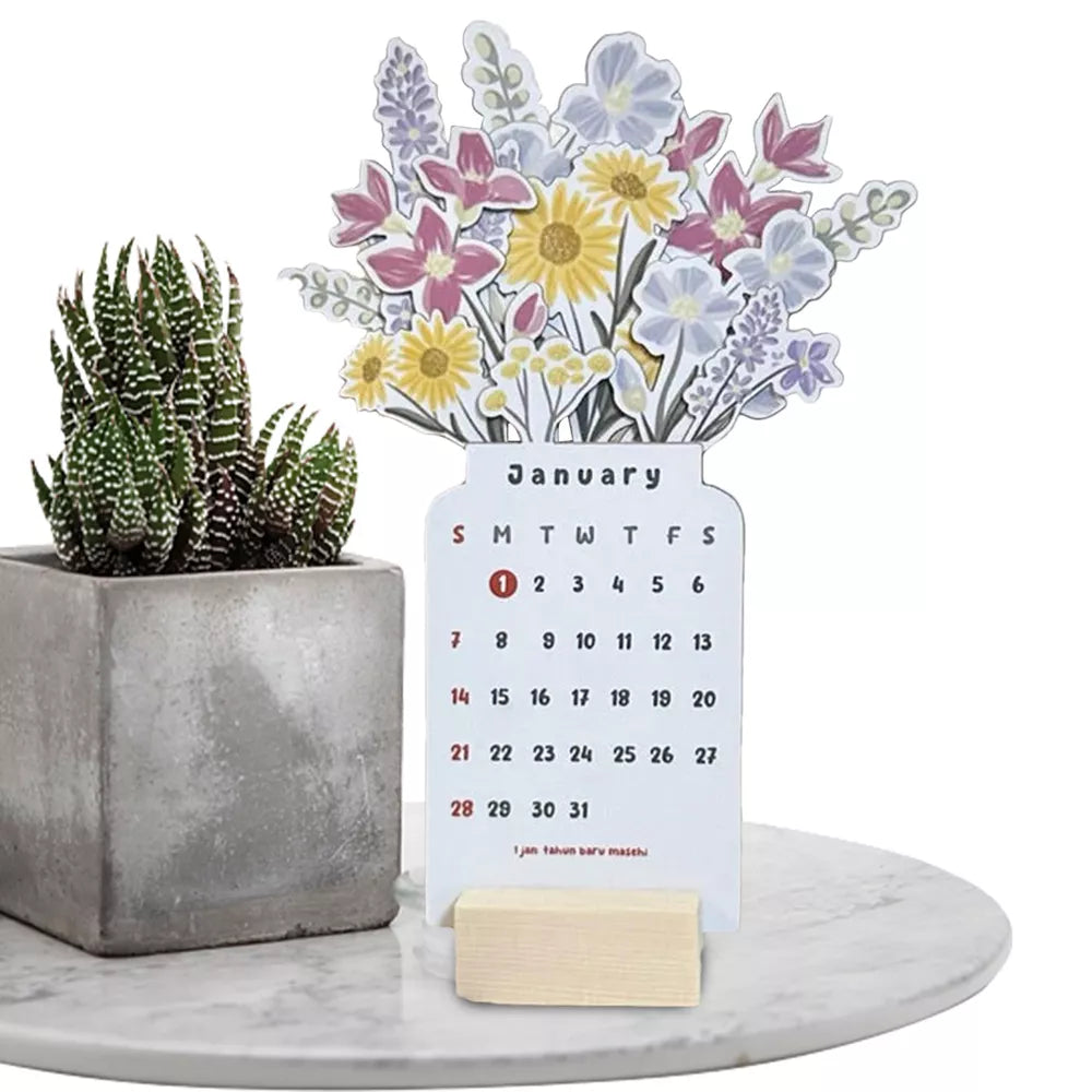 Colorful Daily Desk Calendar Planner Organizer