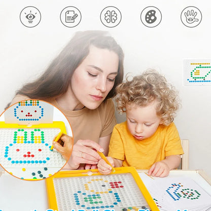 Fun Kids Magnetic Drawing Board with Dots