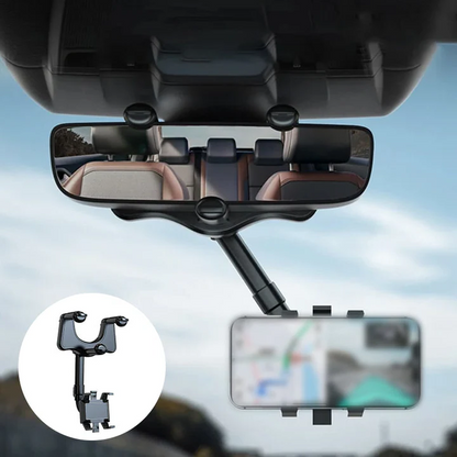 Adjustable Universal Car Phone Mount Mirror Holder